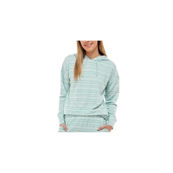 Roudelain Womens Drop Shoulder Hoodie,Malachite Green Heather,Medium - Picture 1 of 1